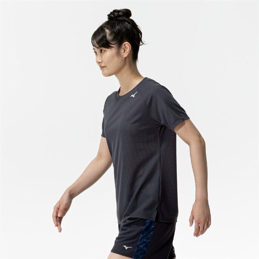 【汗処理／通気】ドライエアロフローTシャツ インディアグレー S