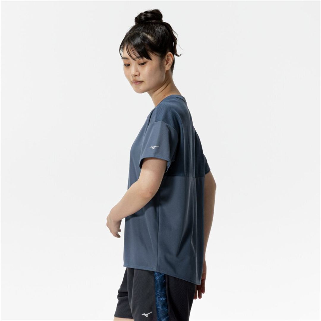 クイックドライTシャツ インディゴ S