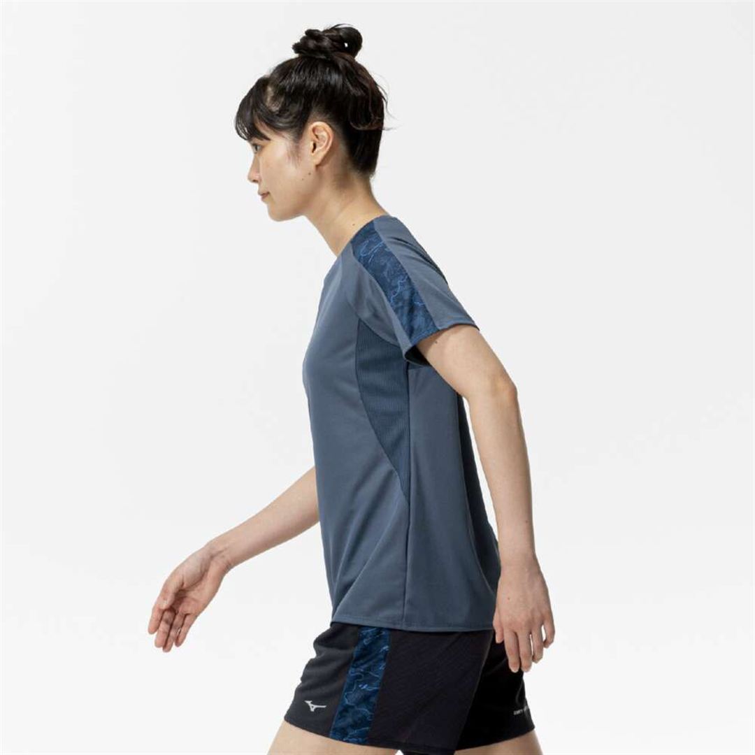 クイックドライTシャツ インディゴ S