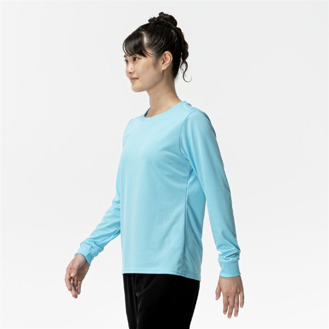 ナビドライTシャツ(長袖／丸首) スプラッシュブルー×ブルー XL
