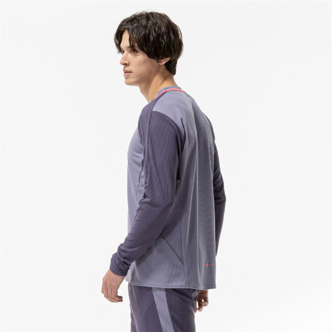 【汗処理／通気】ドライエアロフローTシャツ(長袖) グラナイトグレー XL