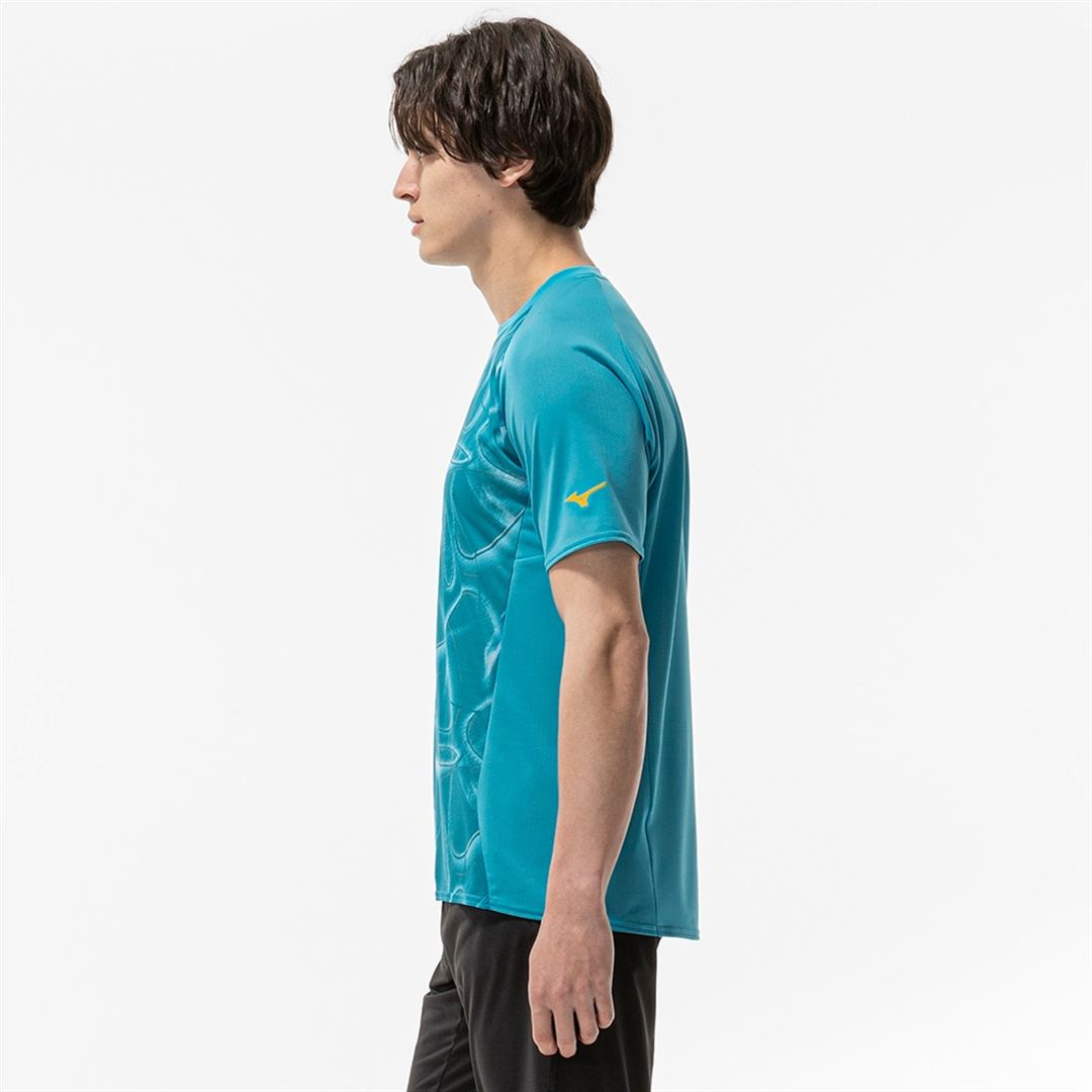 【汗処理／通気／軽量】ドライエアロフローライトTシャツ ターコイズ 2XL