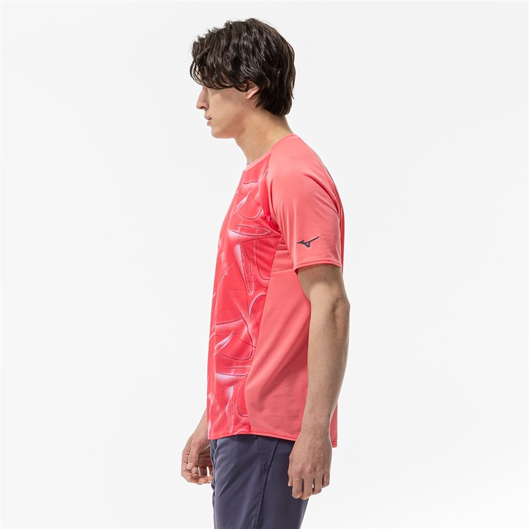 【汗処理／通気／軽量】ドライエアロフローライトTシャツ カリプソピンク 2XL