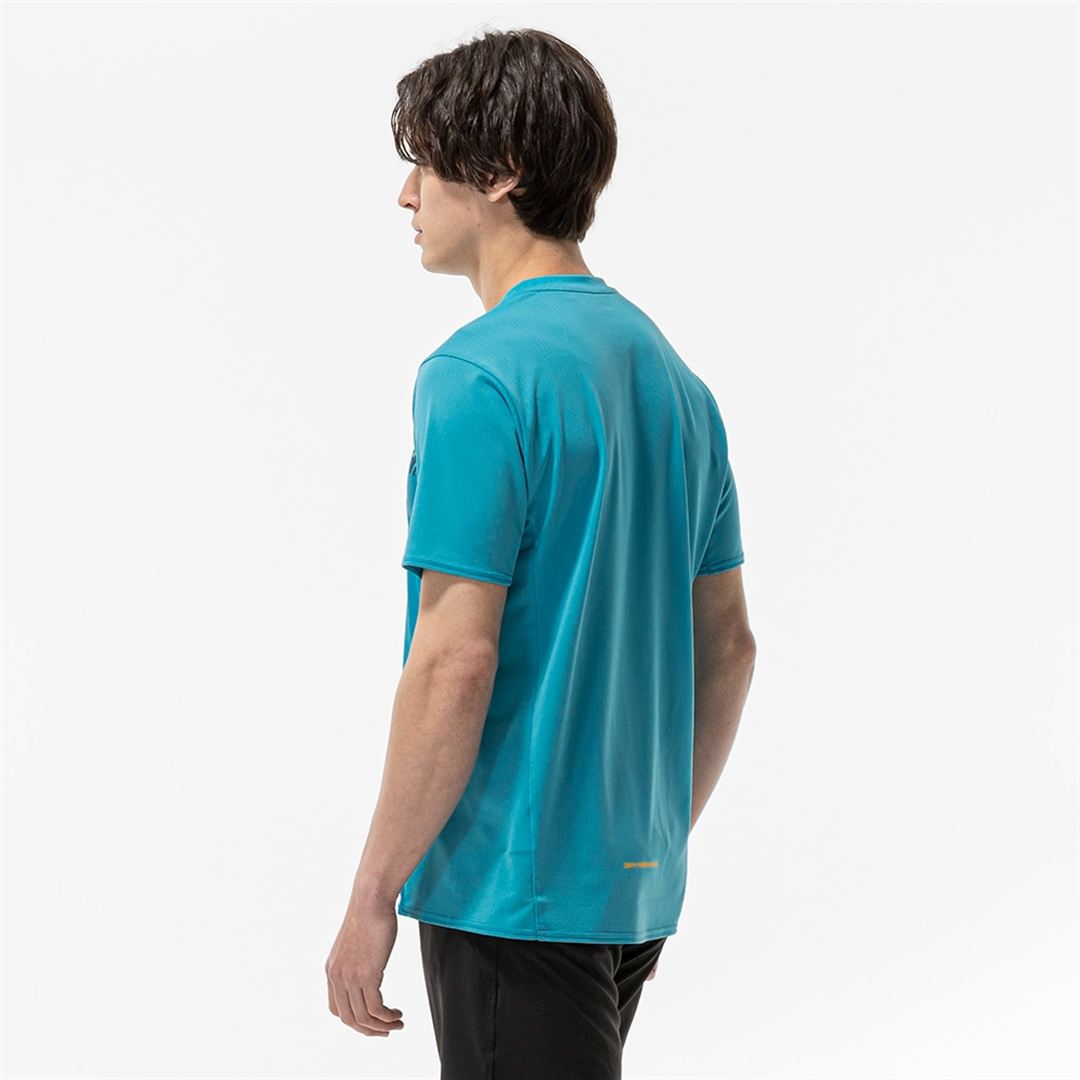 【汗処理／通気／軽量】ドライエアロフローライトTシャツ ターコイズ XL