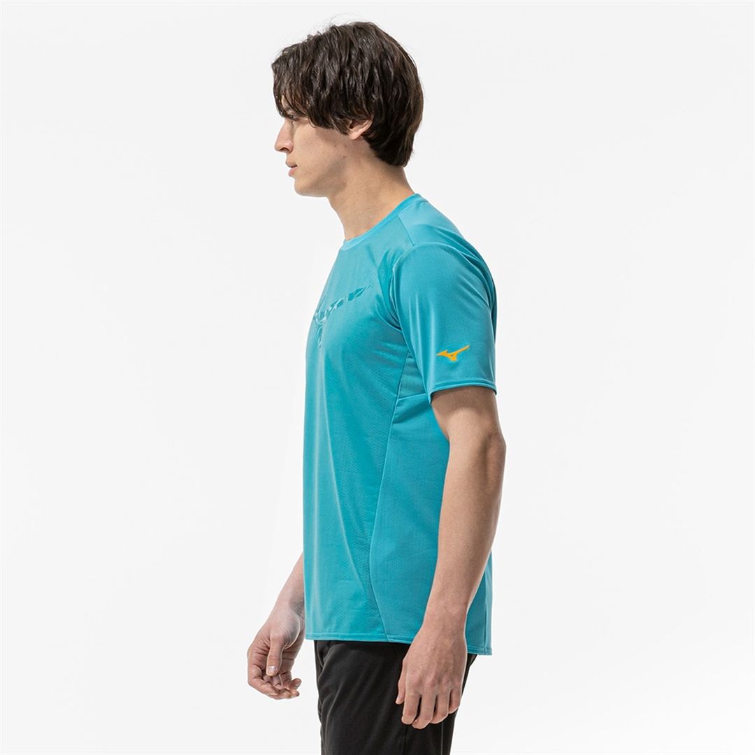 【汗処理／通気／軽量】ドライエアロフローライトTシャツ ターコイズ M