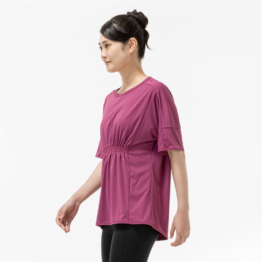 ストレッチスムースTシャツ カシスピンク XL
