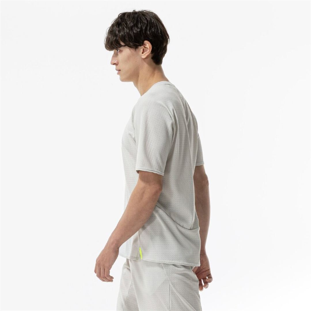 【汗処理／通気】ドライエアロフロージャカードTシャツ シルバーバーチ S