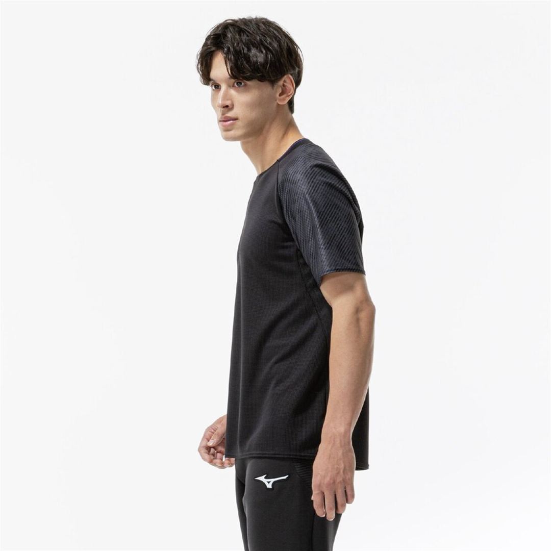 【汗処理／通気】ドライエアロフローTシャツ ブラック XS
