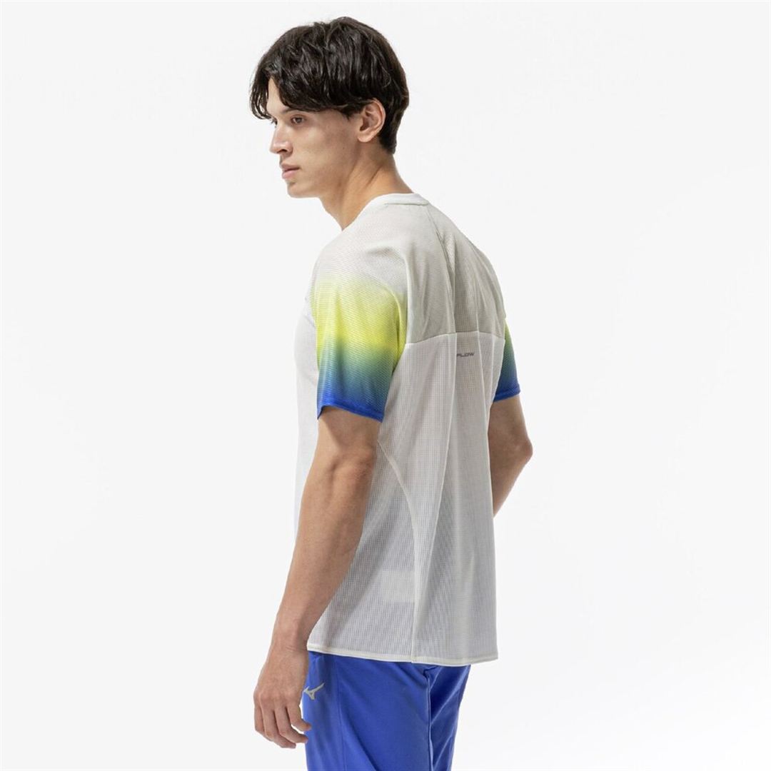 【汗処理／通気】ドライエアロフローTシャツ ホワイト S