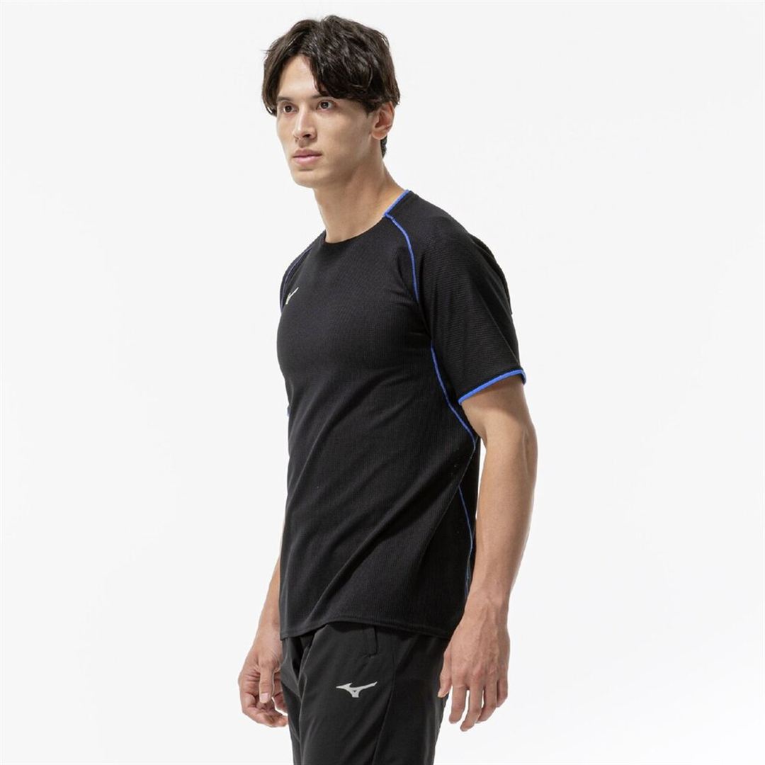 【汗処理／通気】ドライエアロフローTシャツ ブラック XL