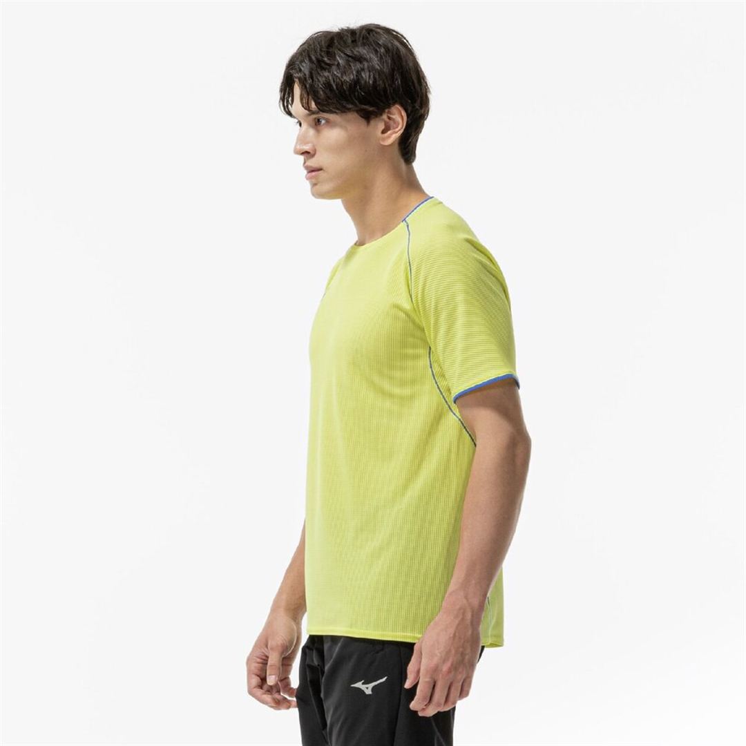 【汗処理／通気】ドライエアロフローTシャツ フォーチューンイエロー XL