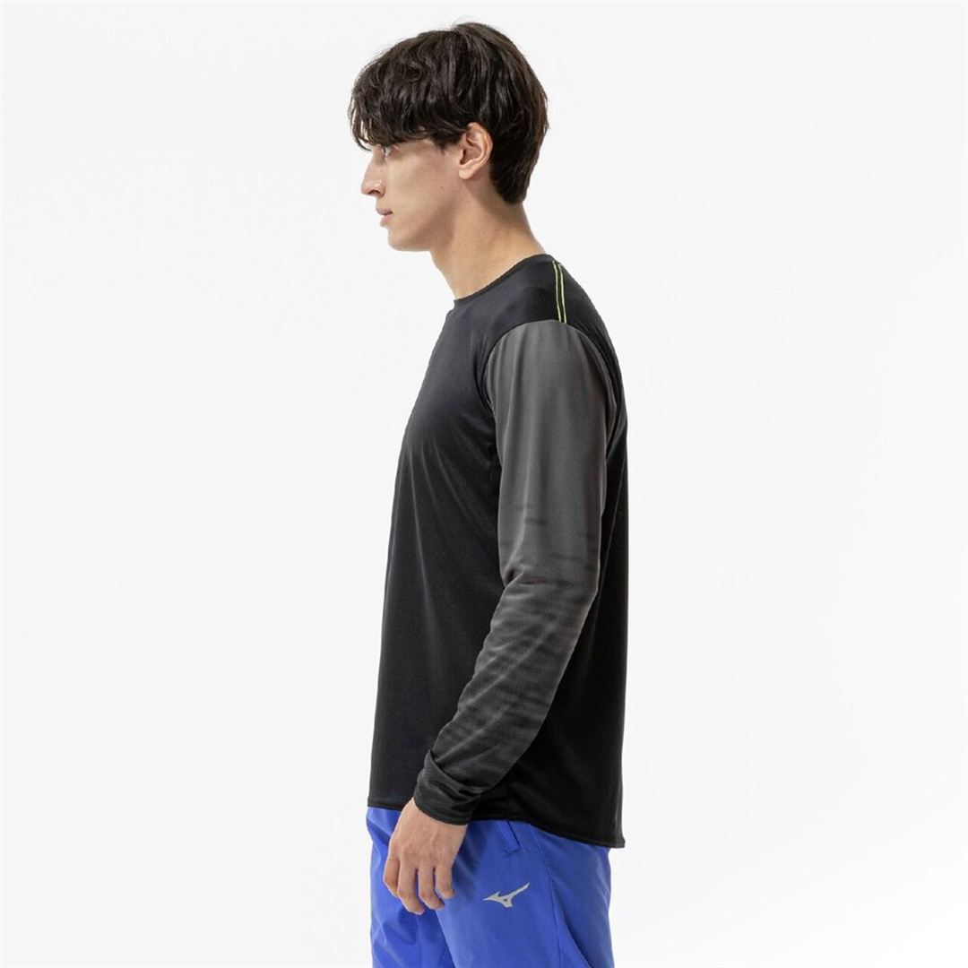 ドライハイブリッドTシャツ(長袖) ブラック XL