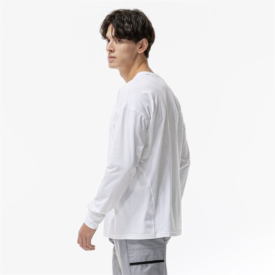 ストレッチソフトドライTシャツ(長袖) ホワイト XL