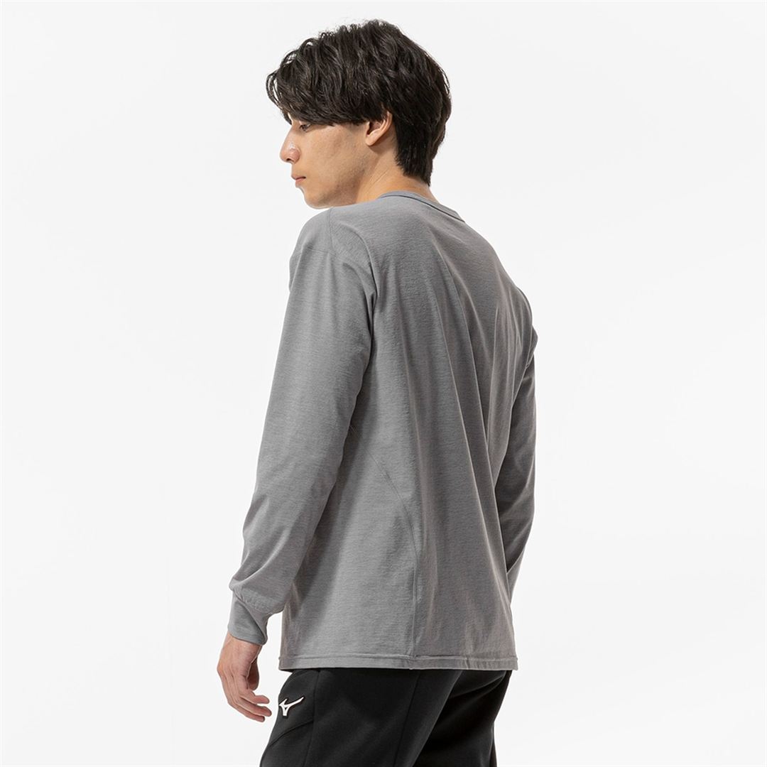 ストレッチソフトドライTシャツ(長袖) フロストグレー XL