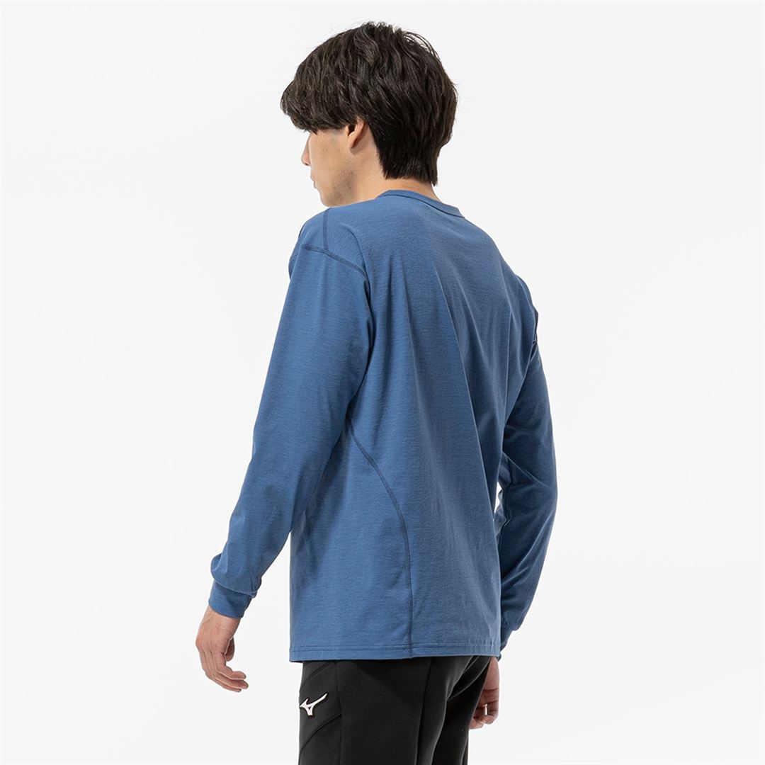 ストレッチソフトドライTシャツ(長袖) ステラーブルー S
