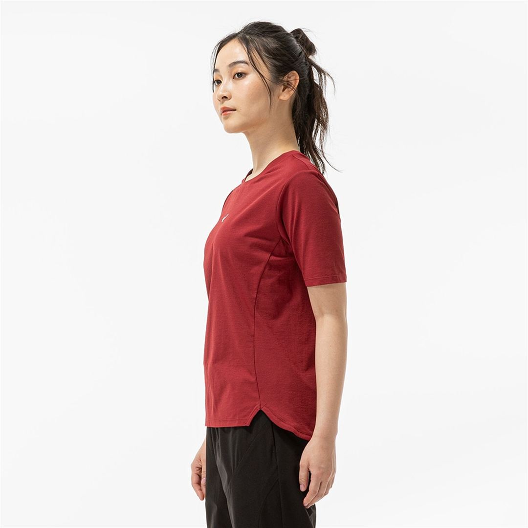 ストレッチソフトドライTシャツ ルバーブレッド XL