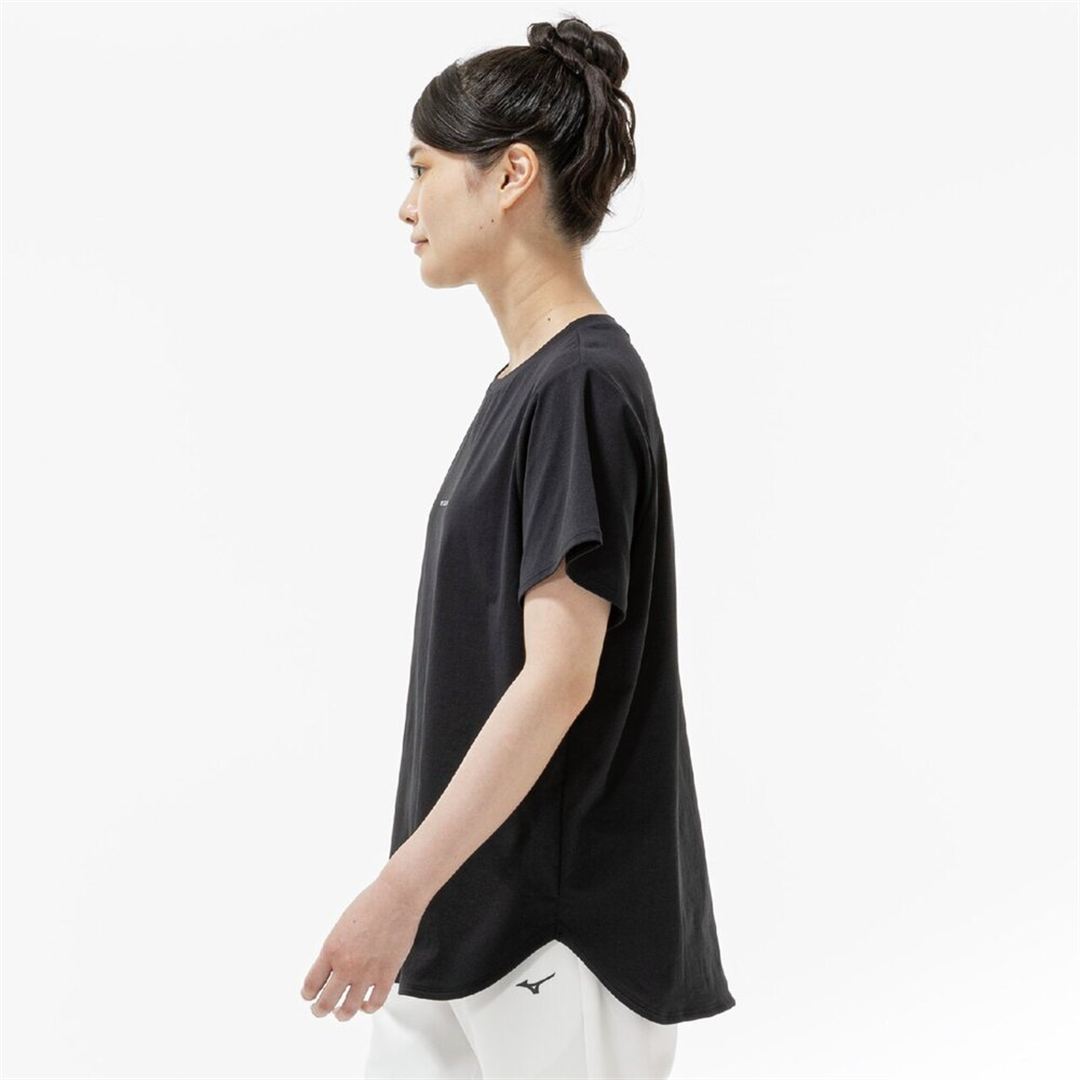 ストレッチソフトドライTシャツ(ワイドシルエット) ブラック S