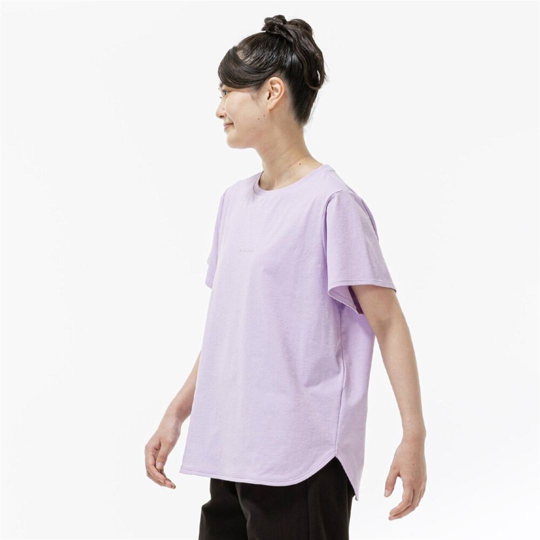 ストレッチソフトドライTシャツ(ワイドシルエット) ペールパープル M