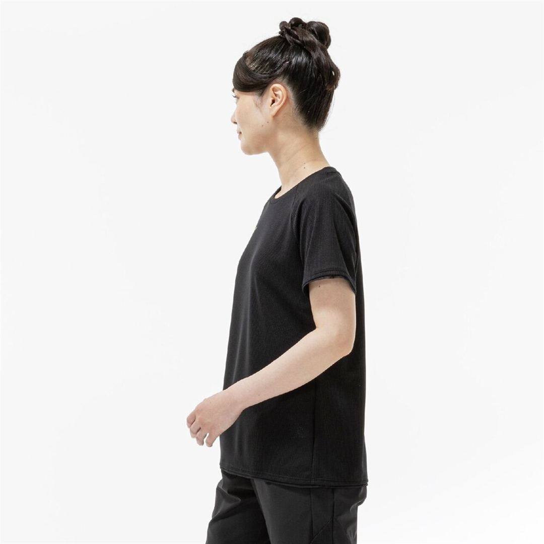 【汗処理／通気】ドライエアロフローTシャツ ブラック S