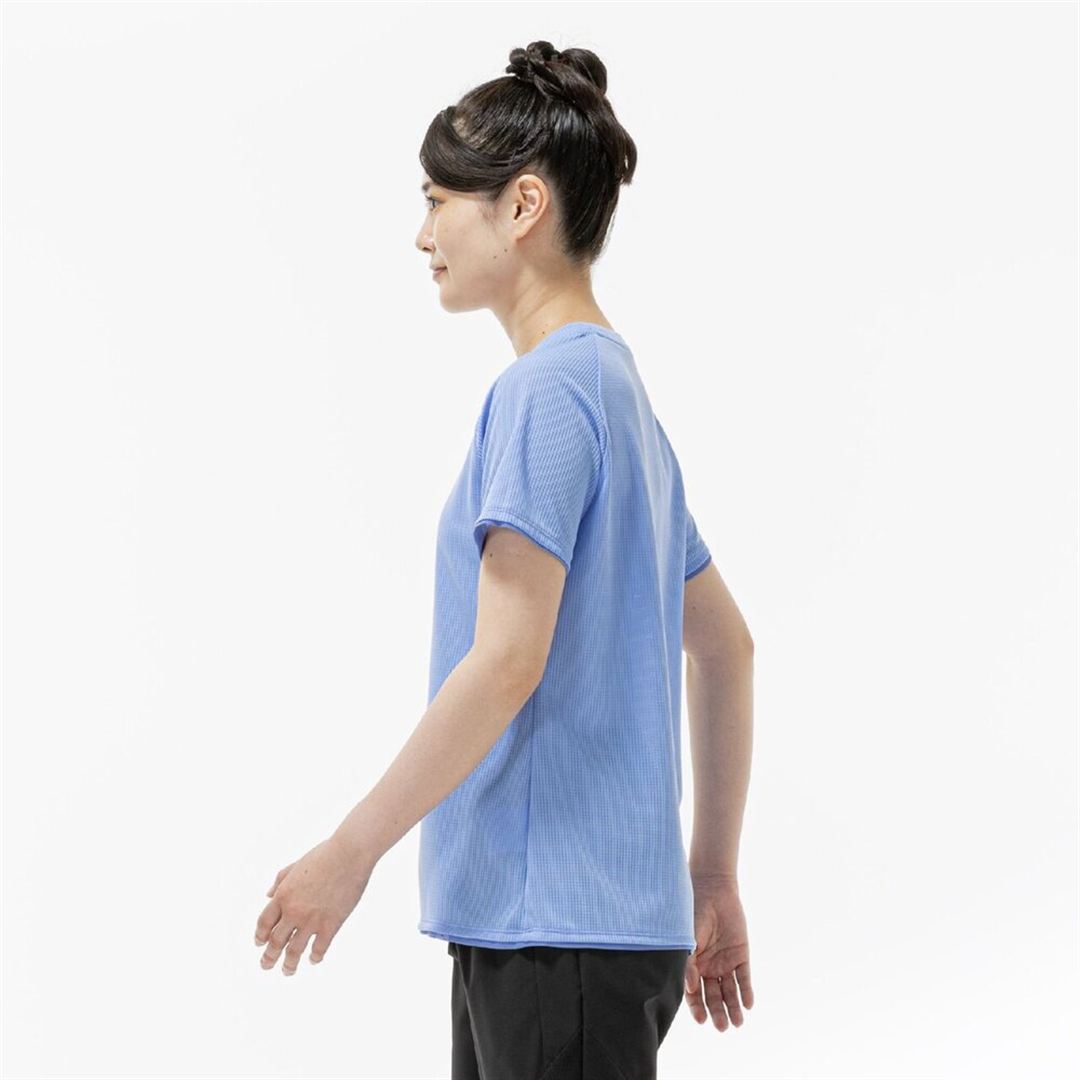 【汗処理／通気】ドライエアロフローTシャツ ヴィスタブルー XL