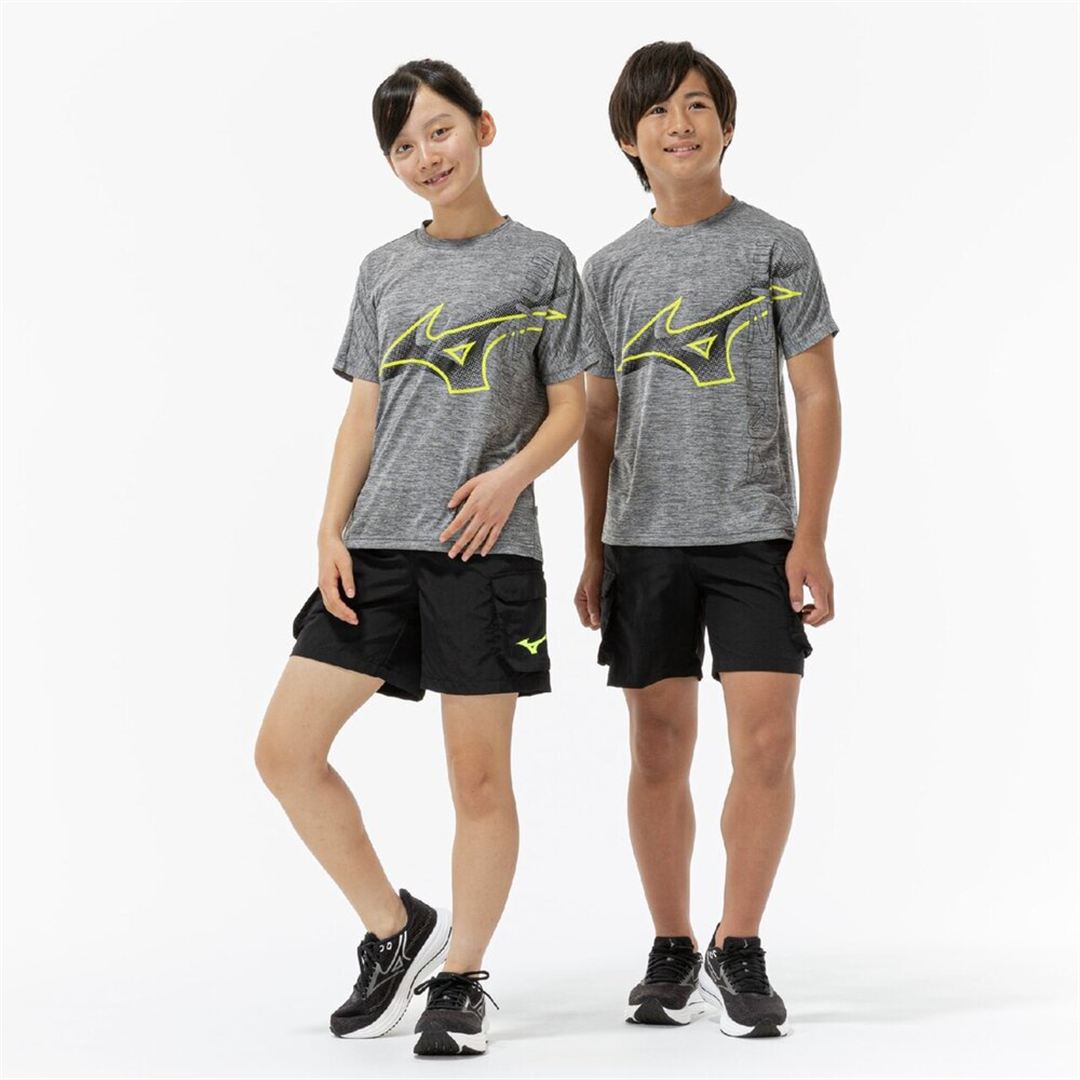 【抗菌防臭／防汚】GACHI Tシャツ ライトグレー杢 120