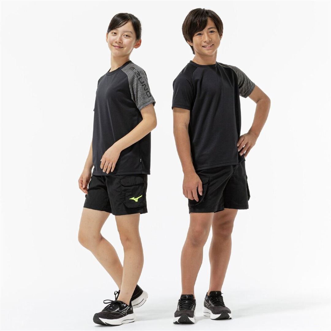 【抗菌防臭／防汚】GACHI Tシャツ ブラック 160