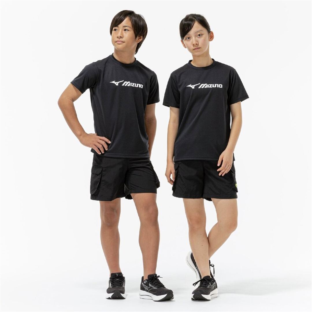 【抗菌防臭／防汚】GACHI Tシャツ ブラック 160