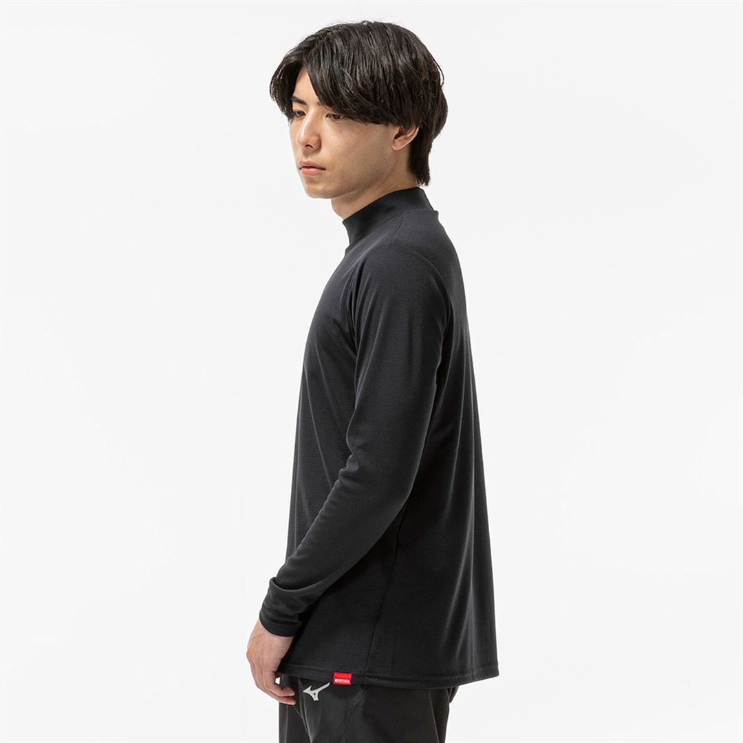 【吸湿発熱】ブレスサーモTシャツ(長袖) ブラック S