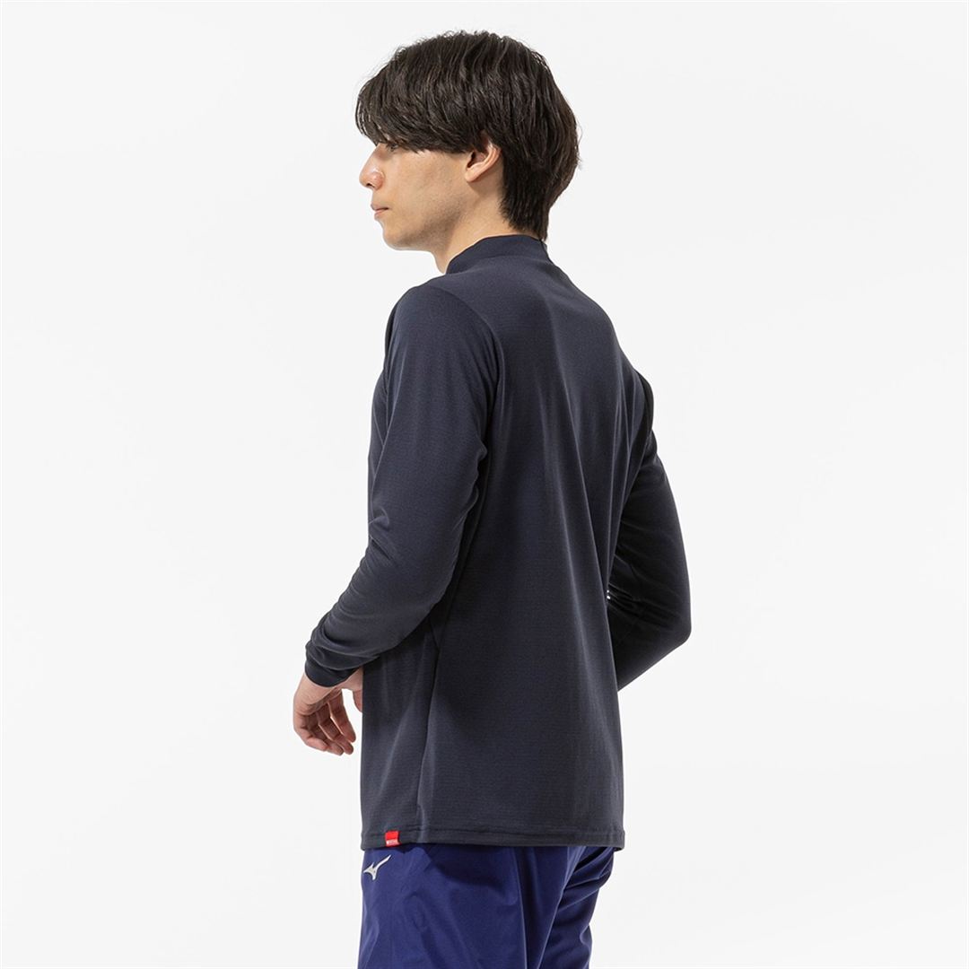 【吸湿発熱】ブレスサーモTシャツ(長袖) ディープネイビー XL