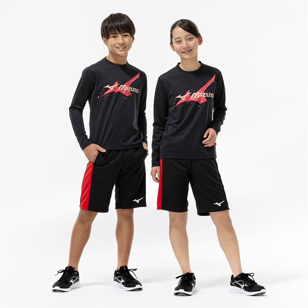 【抗菌防臭／防汚】GACHI Tシャツ(長袖) ブラック 160
