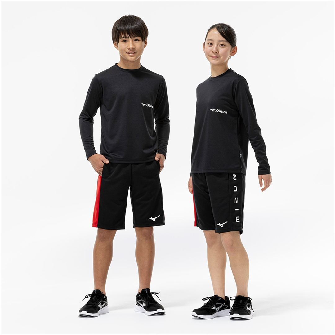 【抗菌防臭／防汚】GACHI Tシャツ(長袖) ブラック 160
