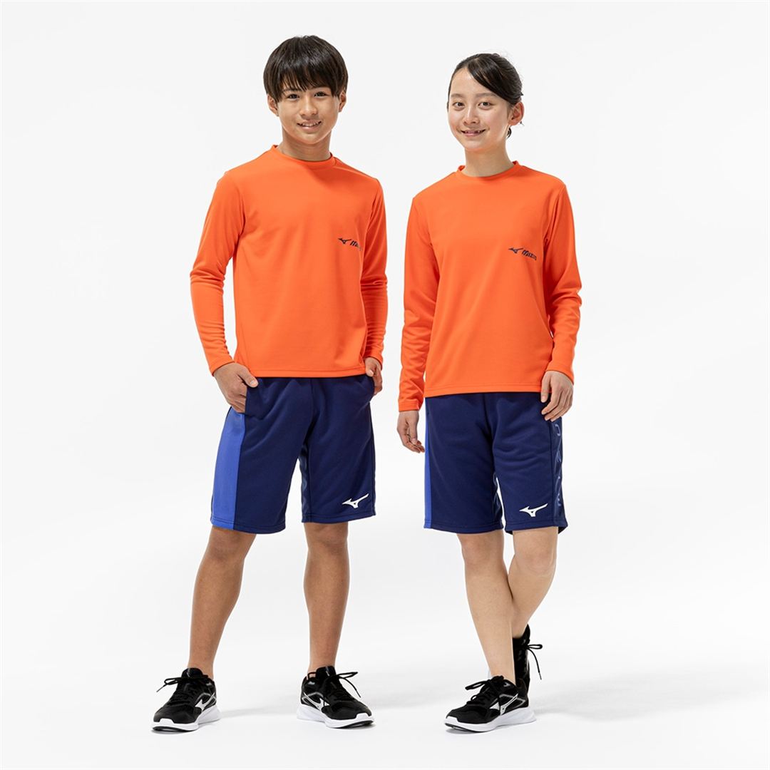 【抗菌防臭／防汚】GACHI Tシャツ(長袖) サンストーンオレンジ 160