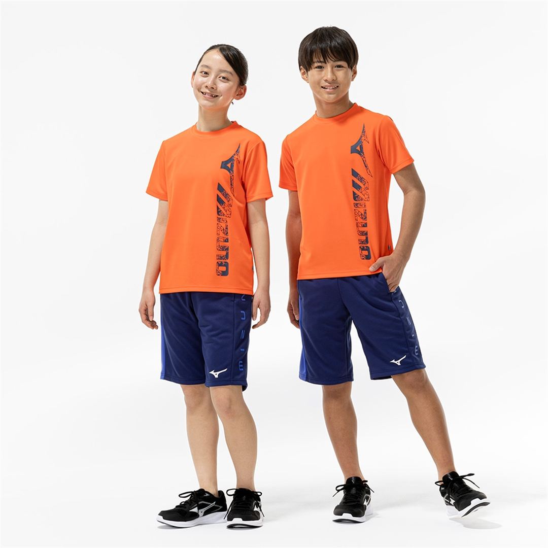 【抗菌防臭／防汚】GACHI Tシャツ サンストーンオレンジ 160