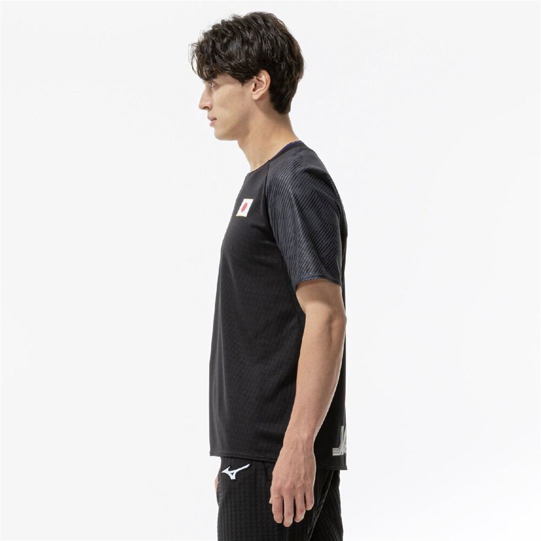 【汗処理／通気】オーセンティック ドライエアロフローTシャツ ブラック S