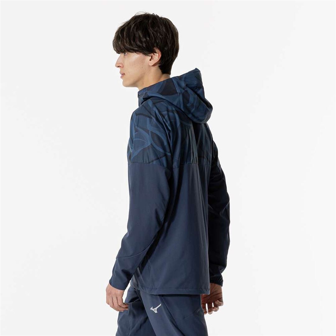 ストレッチクロスフーディ ページエントブルー XL