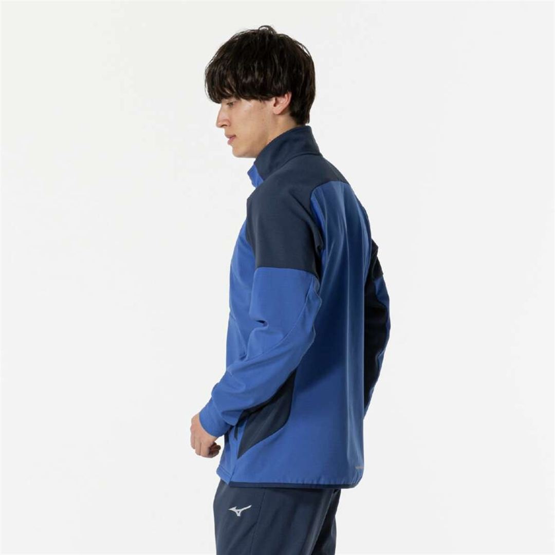 【ストレッチ／防風】テックシールドジャケット クラシックブルー S