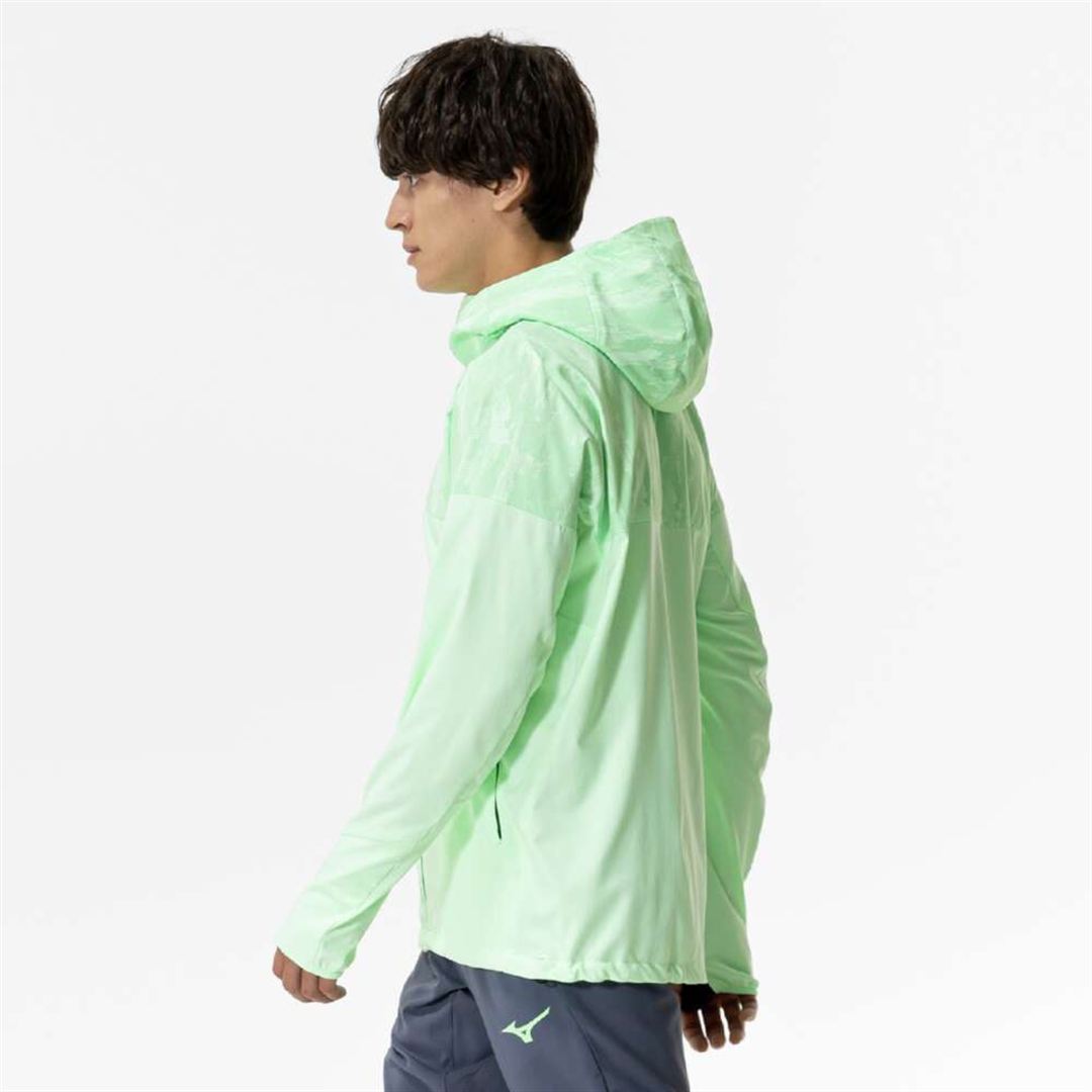 ストレッチクロスフーディ ネオミント XL