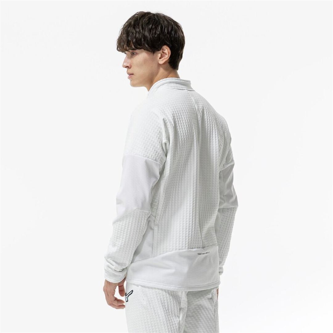 【ストレッチ／防風】テックシールドハイブリッドジャケット Rホワイト XL