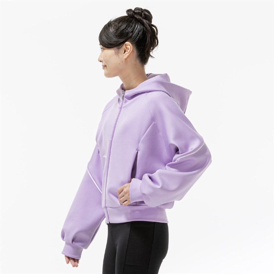 ピーチタッチスウェットフーディ ライラックパープル XL