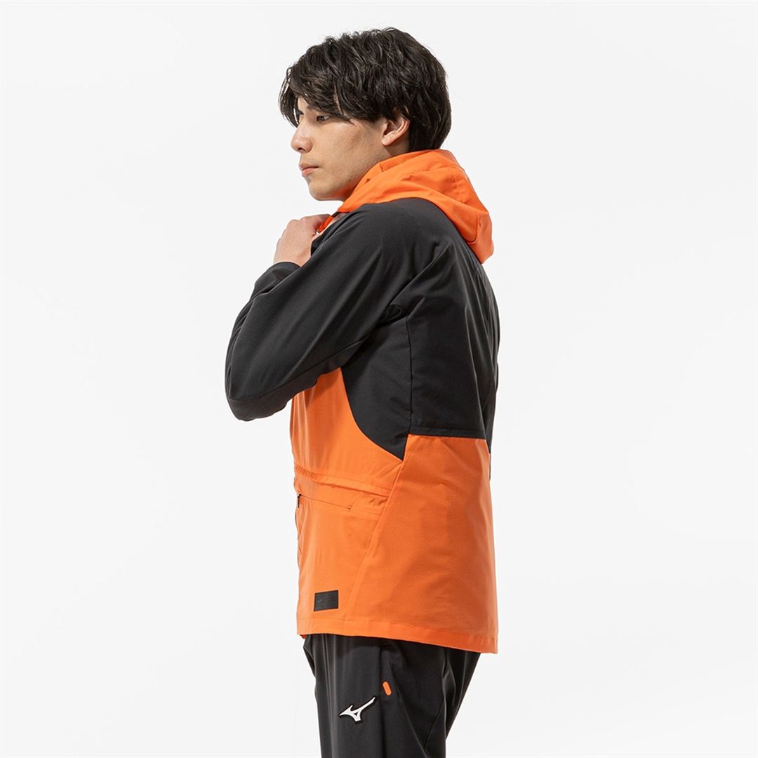 ハイブリッド3WAYジャケット サンストーンオレンジ×ブラック XL