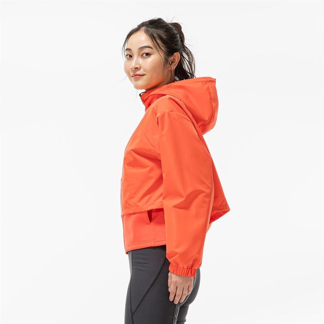 ハイブリッドフーディジャケット サンストーンオレンジ XL