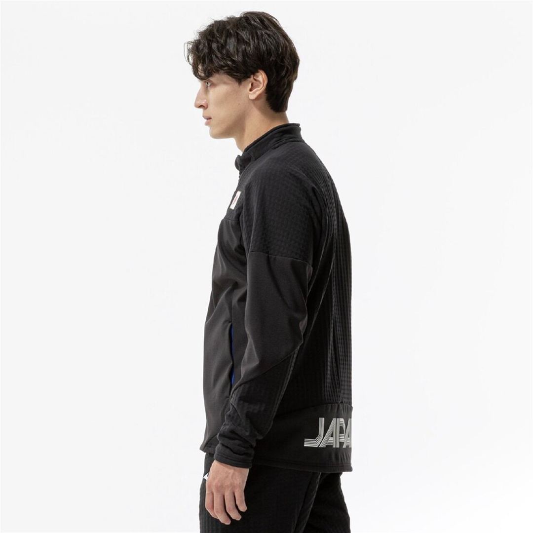 【ストレッチ／防風】オーセンティック テックシールドハイブリッドジャケット ブラック S