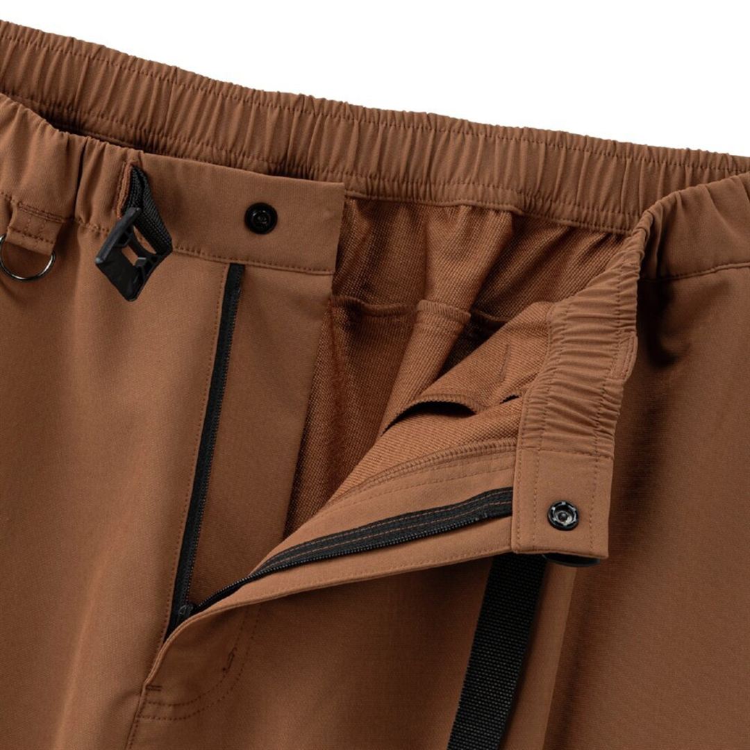 ルーズフィットロングパンツ ブラウン XL