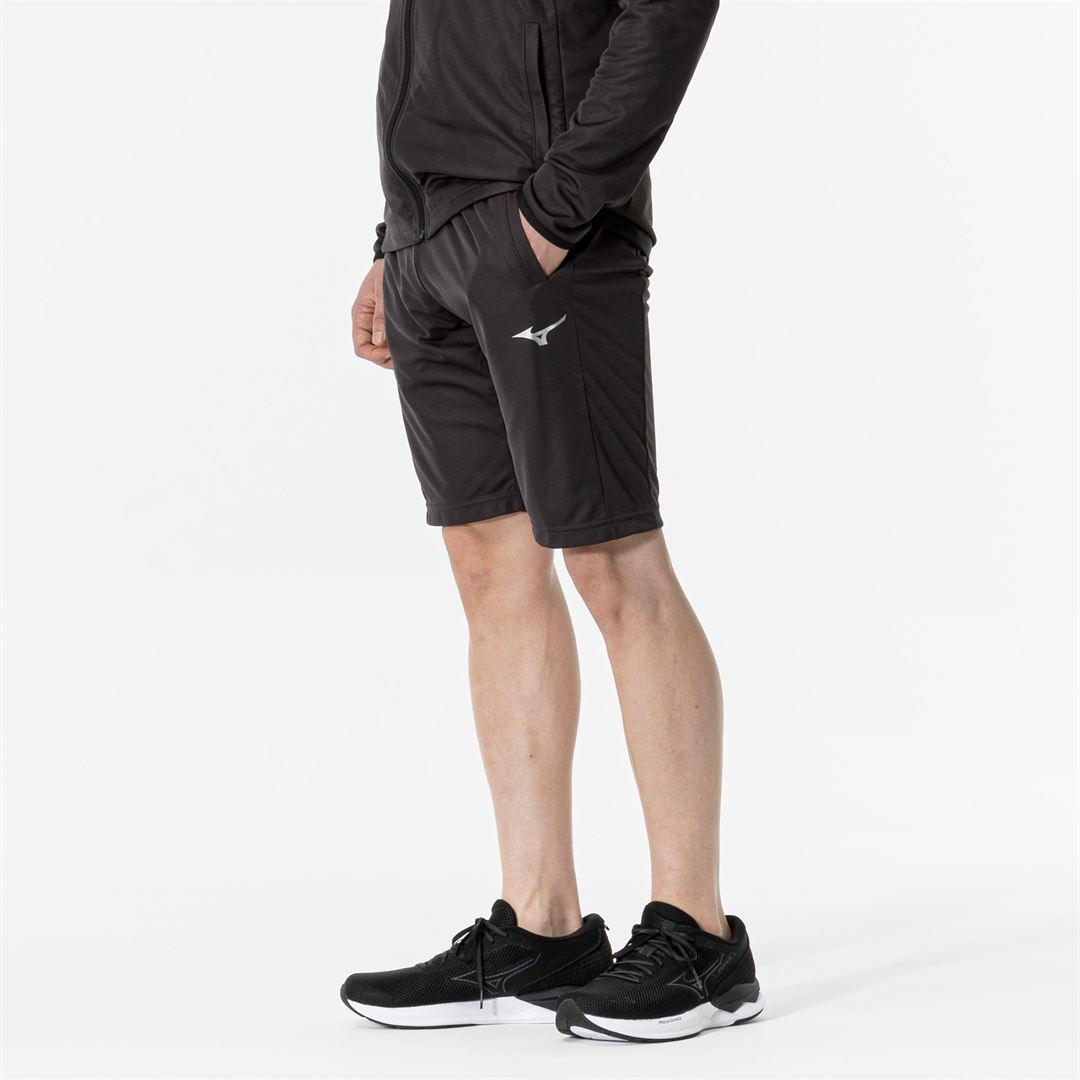 ライトニットハーフパンツ チャコールグレー XS