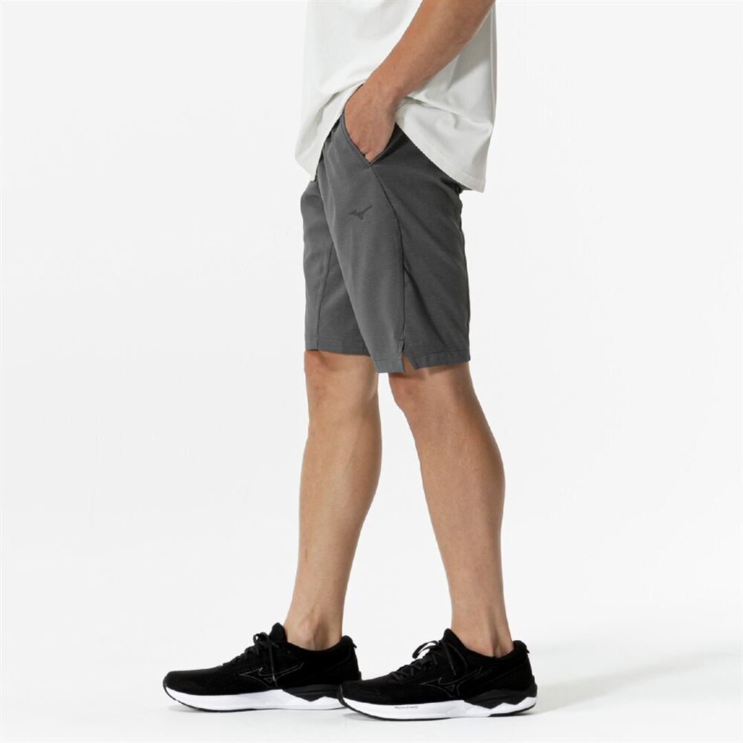 ストレッチハーフパンツ ダークグレー杢 S