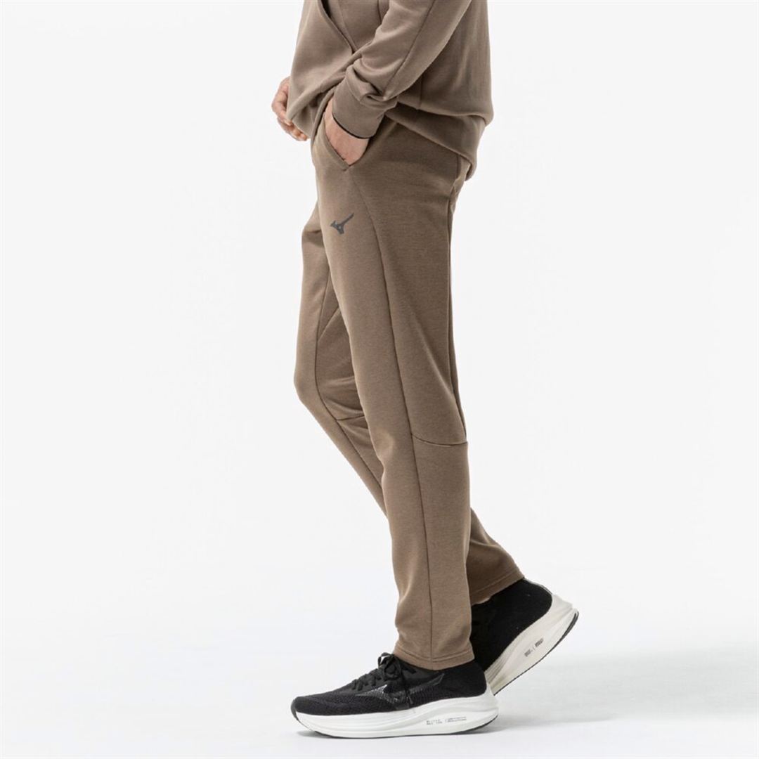 ストレッチスウェットスリムパンツ キャメル杢 XS