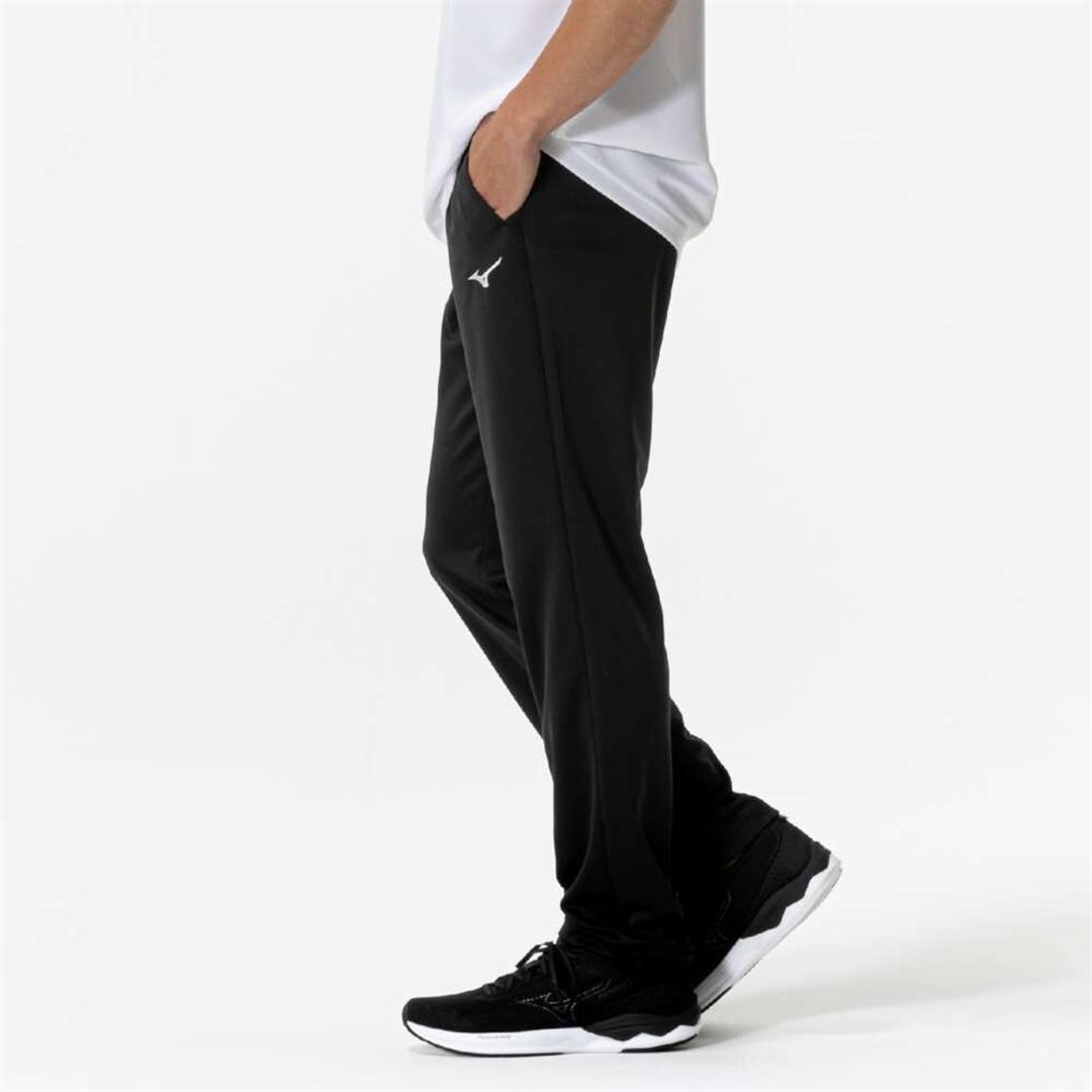 ナビドライニットロングパンツ ブラック×シルバー XL