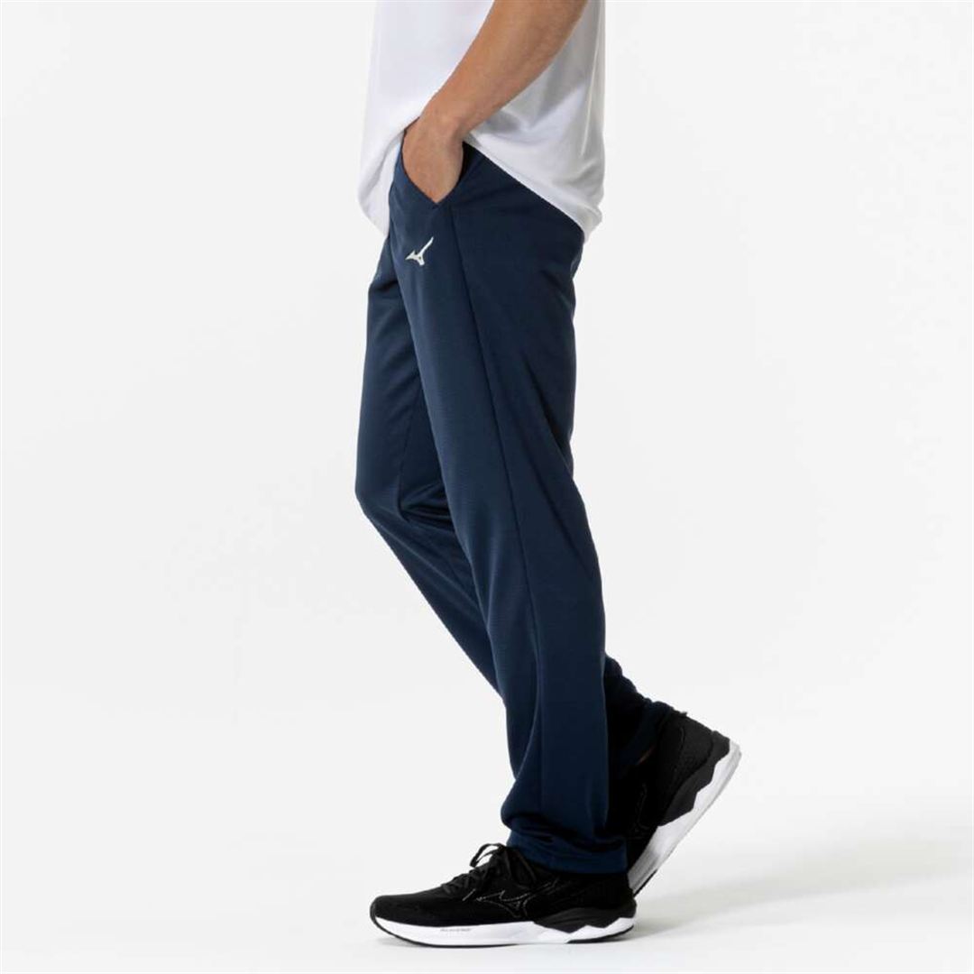 ナビドライニットロングパンツ ドレスネイビー×シルバー XL