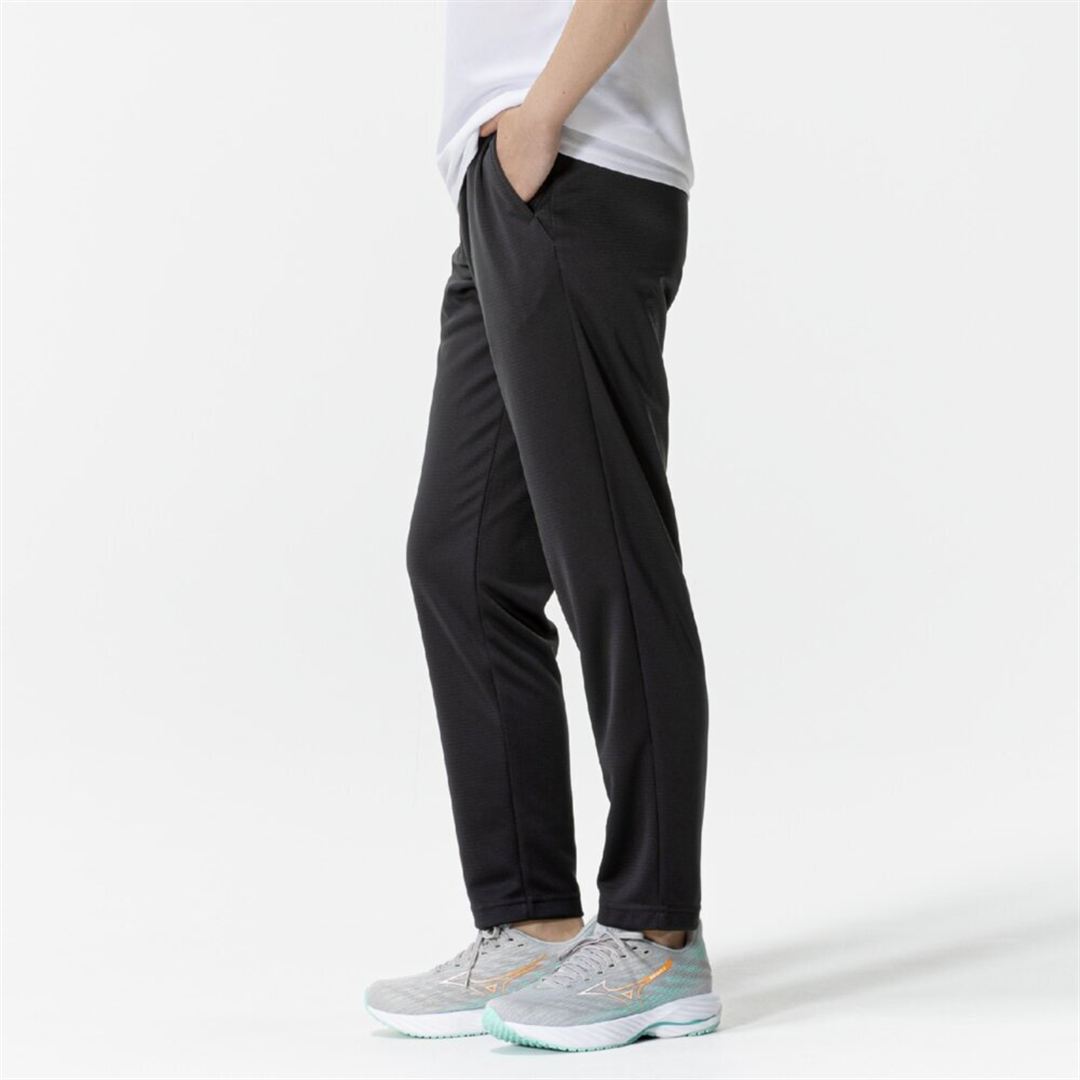 ナビドライ ニットロングパンツ チャコールグレー×シルバー S