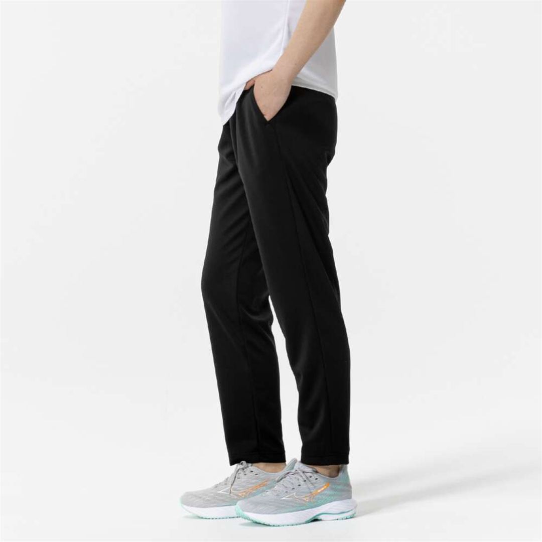 ナビドライ ニットロングパンツ ブラック×マゼンダ XL